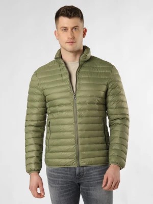 Zdjęcie produktu Nils Sundström Męska kurtka puchowa Mężczyźni Sztuczne włókno zielony jednolity,