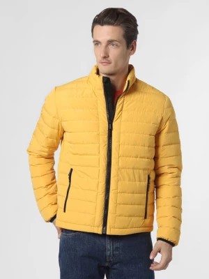 Zdjęcie produktu Nils Sundström Męska kurtka puchowa Mężczyźni żółty jednolity,