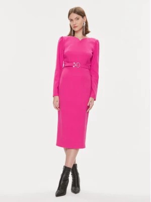 Zdjęcie produktu Nissa Sukienka koktajlowa RZ14405 Różowy Slim Fit