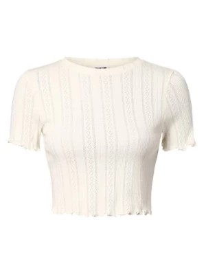 Zdjęcie produktu Noisy May Koszulka damska - NMJudy Kobiety Bawełna beżowy|biały jednolity,