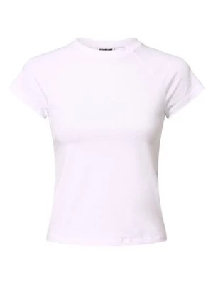 Zdjęcie produktu Noisy May Koszulka damska - NMKatinka Kobiety Bawełna biały jednolity,