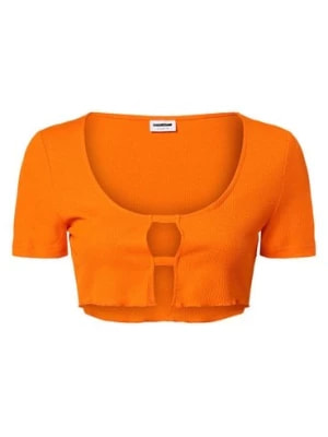 Zdjęcie produktu Noisy May T-shirt damski Kobiety Sztuczne włókno pomarańczowy jednolity,