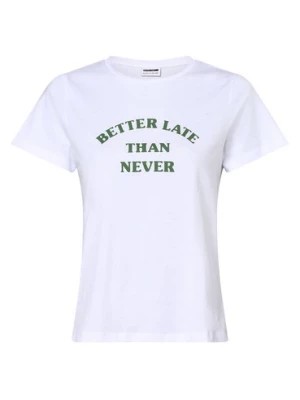 Zdjęcie produktu Noisy May T-shirt kobiety Kobiety Bawełna biały nadruk,