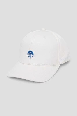 Zdjęcie produktu North Sails czapka z daszkiem bawełniana kolor biały gładka 21633