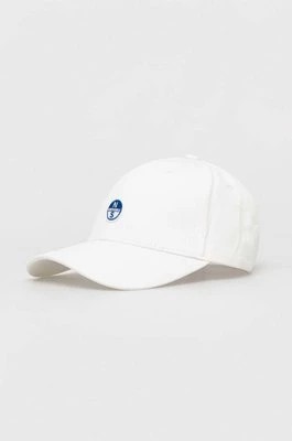 Zdjęcie produktu North Sails czapka z daszkiem bawełniana kolor biały z aplikacją 623260
