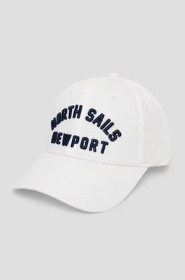 Zdjęcie produktu North Sails czapka z daszkiem bawełniana kolor biały z aplikacją 623281