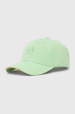 Zdjęcie produktu North Sails czapka z daszkiem bawełniana kolor zielony gładka 623261