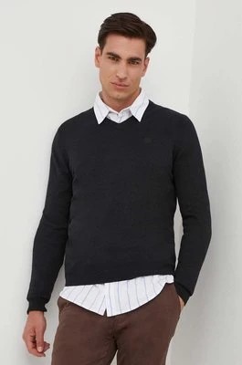 Zdjęcie produktu North Sails sweter z domieszką wełny męski kolor czarny lekki