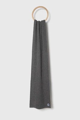 Zdjęcie produktu North Sails szalik z domieszką wełny kolor szary gładki