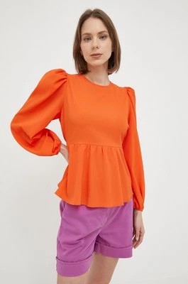 Zdjęcie produktu Notes du Nord bluzka damska kolor pomarańczowy gładka