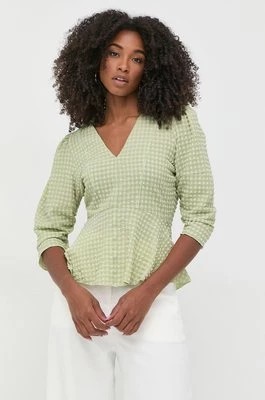 Zdjęcie produktu Notes du Nord bluzka damska kolor zielony w kratę