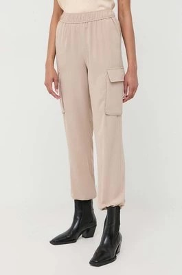 Zdjęcie produktu Notes du Nord spodnie Gilli damskie kolor beżowy high waist