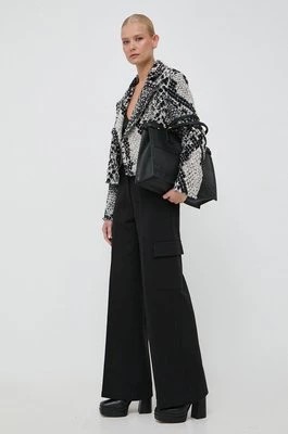 Zdjęcie produktu Notes du Nord spodnie Inessa damskie kolor czarny proste high waist