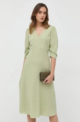 Zdjęcie produktu Notes du Nord sukienka kolor zielony midi rozkloszowana