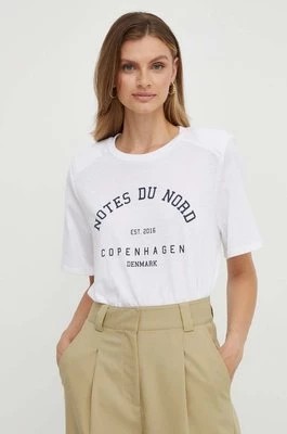 Zdjęcie produktu Notes du Nord t-shirt damski kolor biały