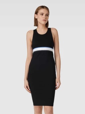 Zdjęcie produktu Sukienka mini z tasiemką w talii model ‘Nadiria’ Hugo Blue