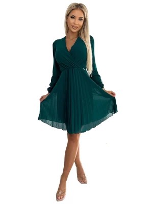 Zdjęcie produktu numoco Sukienka w kolorze ciemnozielonym rozmiar: L