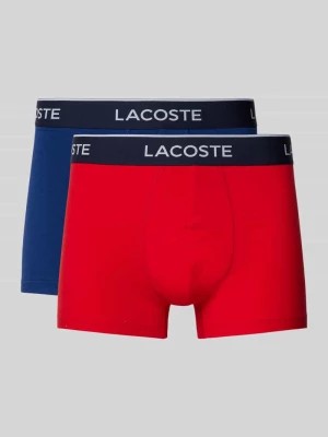 Zdjęcie produktu Obcisłe bokserki z elastycznym pasem z logo Lacoste