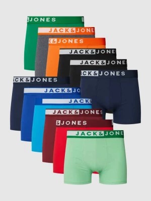Zdjęcie produktu Obcisłe bokserki z elastycznym paskiem z logo w zestawie 12 szt. jack & jones