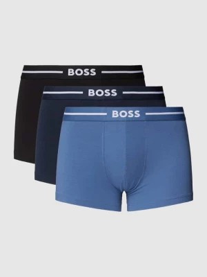 Zdjęcie produktu Obcisłe bokserki z elastycznym paskiem z logo w zestawie 3 szt. Boss