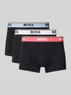 Zdjęcie produktu Obcisłe bokserki z elastycznym paskiem z logo w zestawie 3 szt. Boss