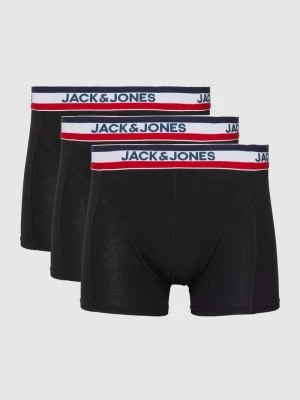 Zdjęcie produktu Obcisłe bokserki z elastycznym paskiem z logo w zestawie 3 szt. jack & jones