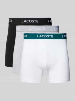 Zdjęcie produktu Obcisłe bokserki z elastycznym paskiem z logo w zestawie 3 szt. Lacoste