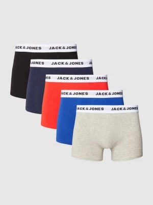 Zdjęcie produktu Obcisłe bokserki z elastycznym paskiem z logo w zestawie 5 szt. jack & jones