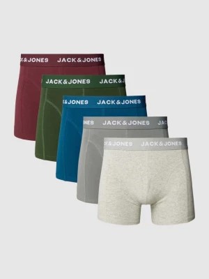 Zdjęcie produktu Obcisłe bokserki z elastycznym paskiem z logo w zestawie 5 szt. jack & jones
