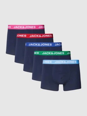 Zdjęcie produktu Obcisłe bokserki z elastycznym paskiem z logo w zestawie 5 szt. model ‘NORMAN’ jack & jones