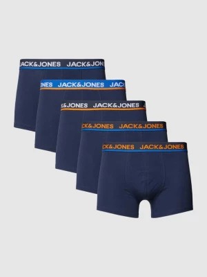 Zdjęcie produktu Obcisłe bokserki z nadrukiem z logo w zestawie 5 szt. jack & jones