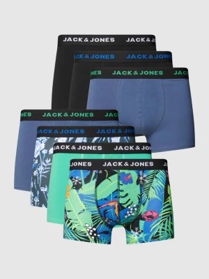 Zdjęcie produktu Obcisłe bokserki z nadrukiem z logo w zestawie 7 szt. jack & jones