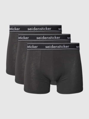Zdjęcie produktu Obcisłe bokserki z pasem z logo w zestawie 3 szt. model ‘COTTON FLEX’ seidensticker