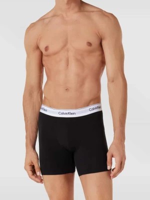 Zdjęcie produktu Obcisłe bokserki z paskiem z logo w zestawie 3 szt. model ‘BOXER’ Calvin Klein Underwear