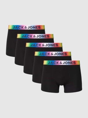 Zdjęcie produktu Obcisłe bokserki z paskiem z logo w zestawie 5 szt. model ‘PRIDE’ jack & jones
