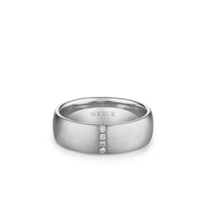 Zdjęcie produktu W.KRUK - Obrączka ślubna srebrna Sassi damska