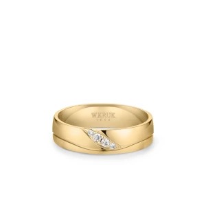 Zdjęcie produktu W.KRUK - Obrączka ślubna złota BELLUNO damska