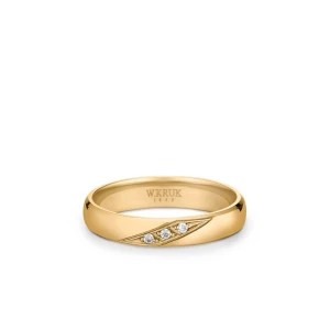 Zdjęcie produktu W.KRUK - Obrączka ślubna złota Catedrale damska