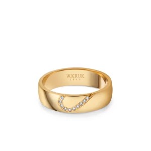 Zdjęcie produktu W.KRUK - Obrączka ślubna złota PECTORA damska