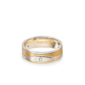 Zdjęcie produktu W.KRUK - Obrączka ślubna złota RIVA damska