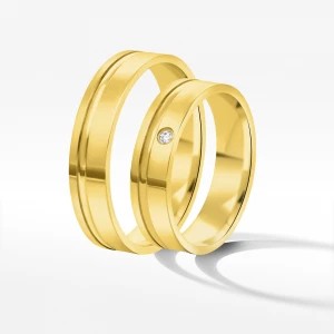 Zdjęcie produktu Obrączki ślubne z żółtego złota 5mm