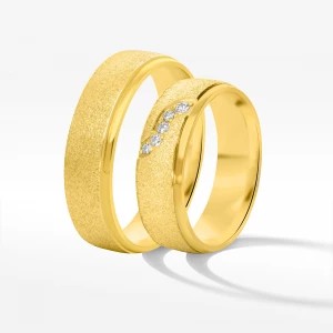 Zdjęcie produktu Obrączki ślubne z żółtego złota 6mm półokrągłe