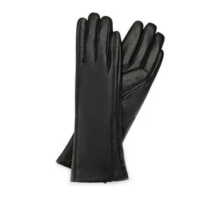Zdjęcie produktu Ocieplane rękawiczki damskie ze skóry naturalnej czarne Wittchen