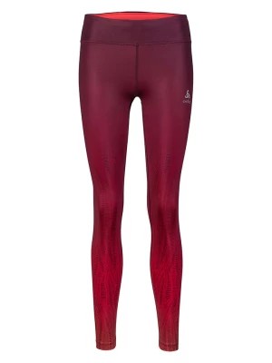 Zdjęcie produktu Odlo Legginsy "Zeroweigt" w kolorze czerwono-fioletowym do biegania rozmiar: M