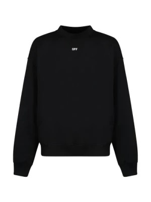 Zdjęcie produktu Off White, Czarny Bawełniany Sweter z Nadrukiem Logo Black, male,