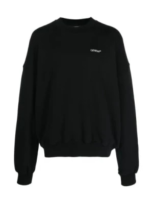 Zdjęcie produktu Off White, Czarny Sweter z Logo Black, male,