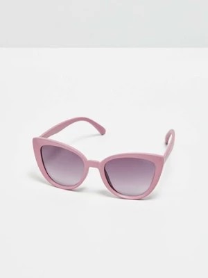 Zdjęcie produktu Okulary przeciwsłoneczne typu kocie oko - różowe Moodo