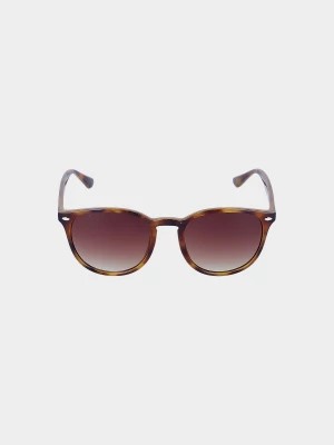 Zdjęcie produktu Okulary przeciwsłoneczne z multibarwną powłoką uniseks - brązowe 4F