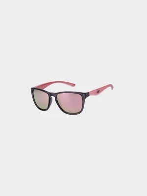 Zdjęcie produktu Okulary przeciwsłoneczne z multibarwną powłoką uniseks - pudrowy róż 4F