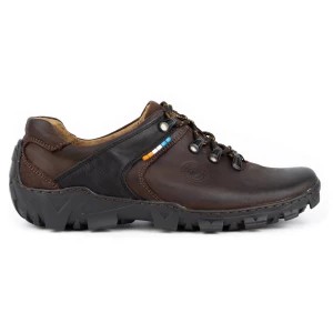 Zdjęcie produktu Olivier Skórzane buty trekkingowe męskie 214GT brązowe